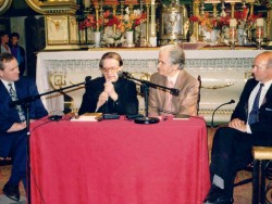 Spotkanie w ks. J.Twardowskim i J. Pietrkiewiczem w klasztorze w Skępem   6 IX 1996 r.